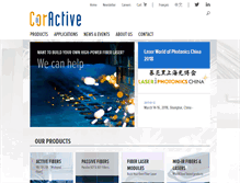 Tablet Screenshot of coractive.com